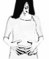 ¿Por qué se hincha el abdomen durante la menstruación?