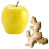 Jugo de manzana y jengibre