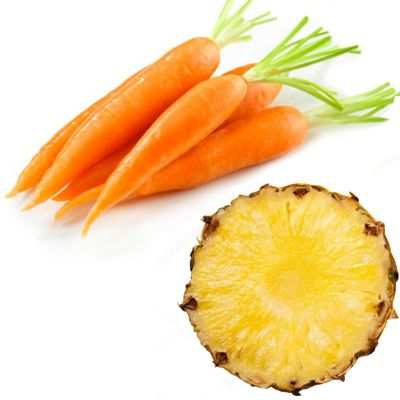 Beneficios del jugo de zanahoria con piña